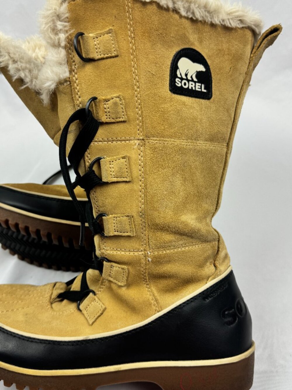 Sorel Women's Size 10 Joan of Arc Tan Faux Fur Lined Waterproof Snow Boots - Picture 2 of 5